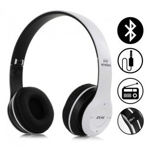 P47 Bluetooth Kulaklık Kablosuz Katlanır Wireless Kulaklık 5.0+Edr Güçlü Sesli Fm Radyolu