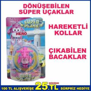 Süper Uçaklar Harika Kanatlar Oyuncak Uçak Pembe