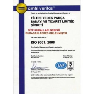 Alüminyum Davlumbaz Filtre 301x273mm Ankastre Filtre 27.3x30.1cm
