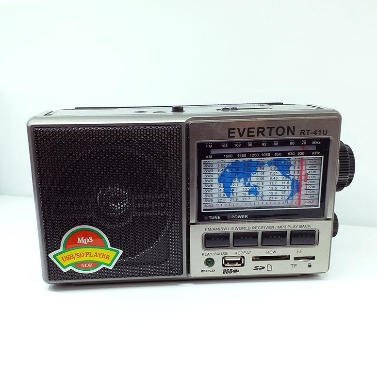 Şarjlı Taşınabilir Müzik Kutusu Mp3 Usb Fm Radyo Everton RT-41U
