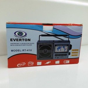 Şarjlı Taşınabilir Müzik Kutusu Mp3 Usb Fm Radyo Everton RT-41U
