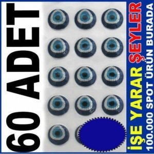 Yapışkanlı 0,4 Mm Çap Nazar Boncuğu Sticker