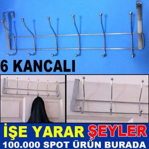 6 KANCALI PASLANMAZ ÇELİK AMERİKAN KAPI ASKISI