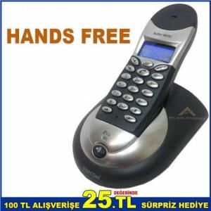 Arayan Numarayı Gösteren Dijital Deck Telsiz Telefon Handsfree Mavi Işıklı Ekranlı Kablosuz Telefon