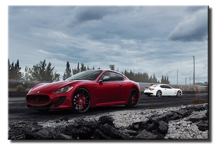 MASERATİ GRANTURIZMO 6 değişen ölçü ORİJİNAL KANVAS TABLO