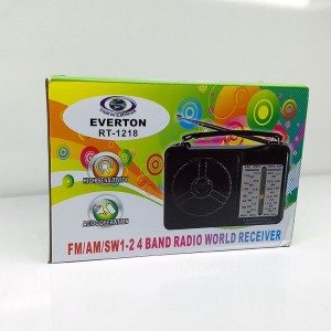 Pilli ve Elektrikli fm/am/sw Analog Dünya Radyosu Everton RT-1218