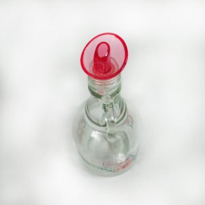 Gül Desenli Damacana Model Cam Yağdanlık Sirkelik 500 ml Kapasite