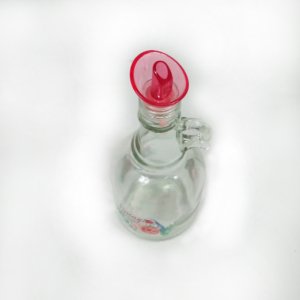 Gül Desenli Damacana Model Cam Yağdanlık Sirkelik 500 ml Kapasite