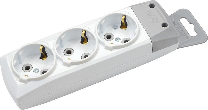 De-Pa Tse Belgeli 3lü Grup Priz Topraklı Klemensli Pratik