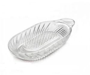 Kristal Dayanıklı Cam Meyve Rendesi Bebek Maması Cam Elma Rendesi