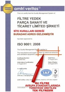 Alüminyum Davlumbaz Filtresi190x276mm Ankastre Filtresi19x27.6cm