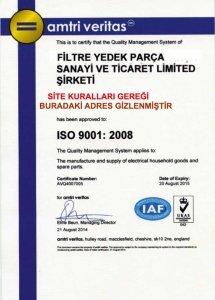 Alüminyum Davlumbaz Filtresi190x276mm Ankastre Filtresi19x27.6cm