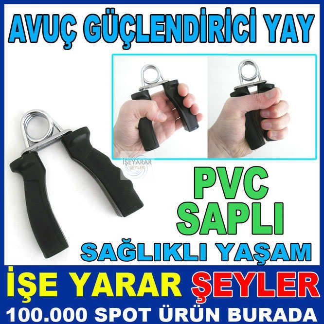 PVC SAPLI AVUÇ GÜÇLENDİRİCİ YAY SAĞLIKLI YAŞAM