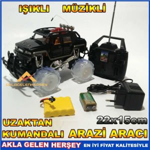 UZAKTAN KUMANDALI ŞARJLI IŞIK MÜZİKLİ ARAZİARACI