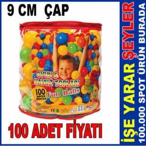 100 Adet 9cm Çapında Çocuk Oyun Ve Havuz Topu