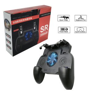 Pubg Fortnite Oyun Konsolu SR 2000 mAh Bataryalı Soğutucu Fanlı Powerbanklı Gamepad Mobil Konsol