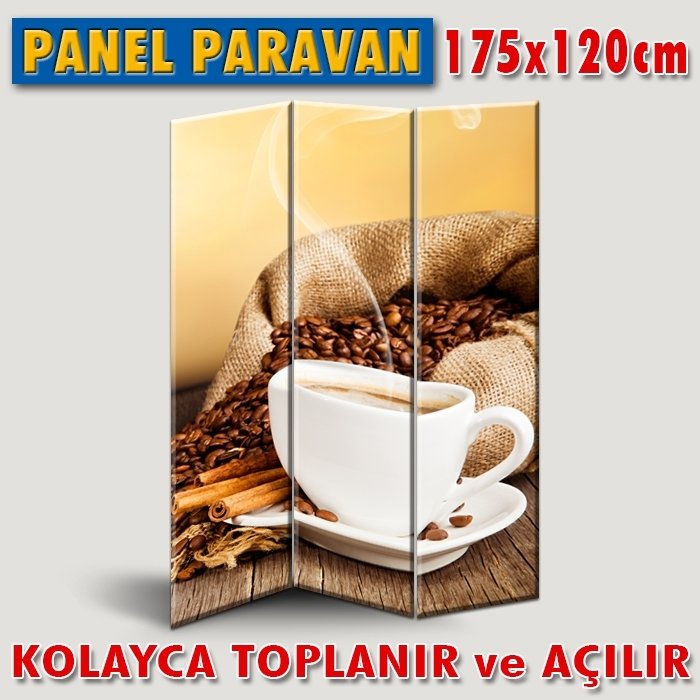 GÖRSELLİ KATLANIR PANEL BÖLME SİSTEMİ - KAHVE ESTETİK & TAD 5