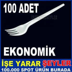 PLASTİK HAZIR YEMEK ÇATALI EKONOMİK 100 ADET