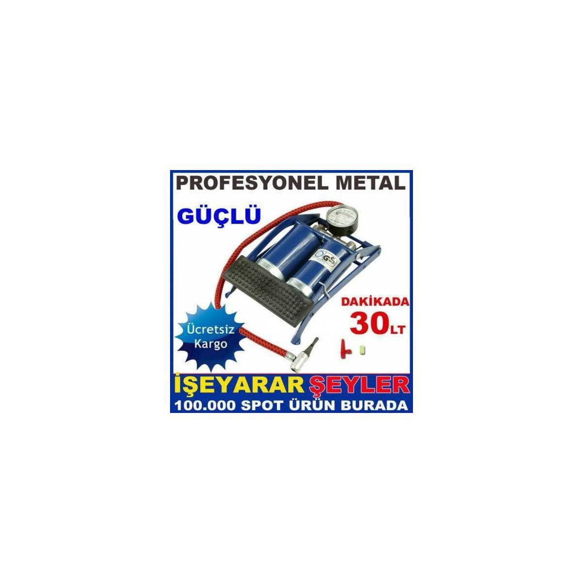 ÇİFT PİSTONLU METAL GÖVDE GÜÇLÜ AYAK POMPASI