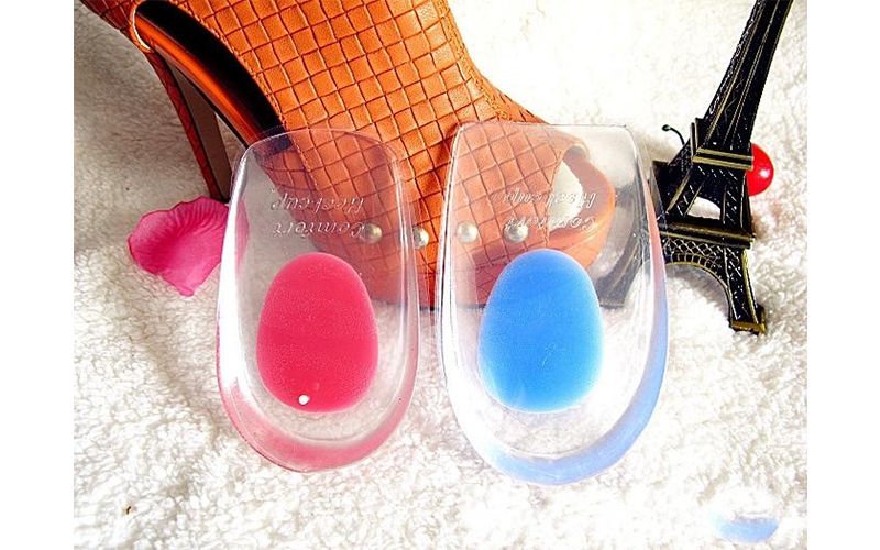 Topuk Silikonu Şeffaf Mavi Erkek