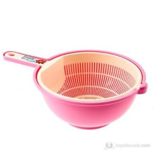 Çift Katlı 2.4 Litre Makarna vb Süzgeç Çok Amaçlı Kullanım