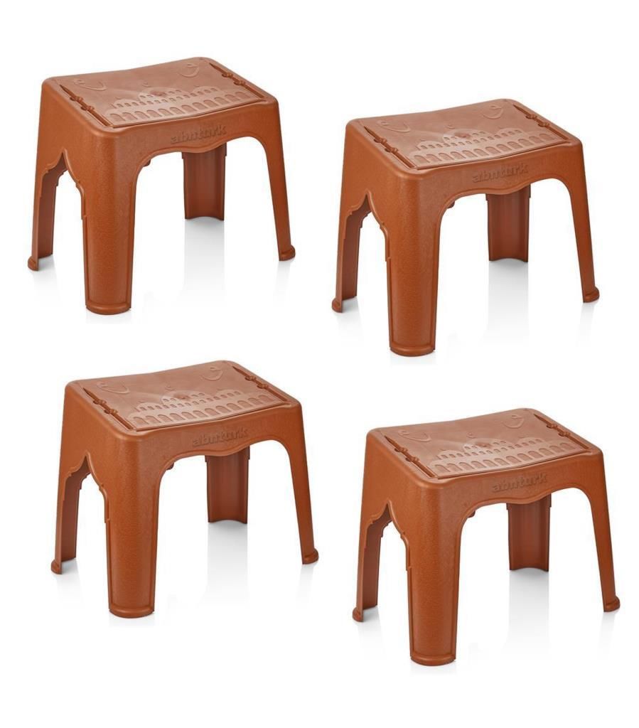 4 Adet Ergonomik Dizayn Kuran Okuma Rahlesi Sağlam Monoblok Tek Parça Cami Desen Plastik Yer Rahlesi