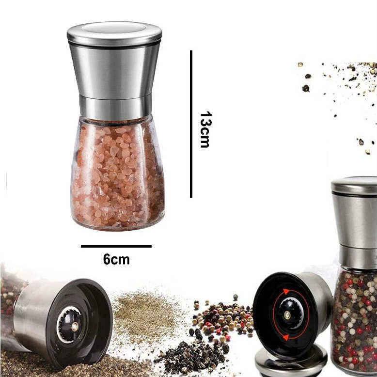 Organik Cam Seramik Desenli Öğütücü Değirmen Baharat,Tuz Karabiber Öğütücü Şık Tasarım