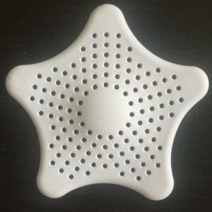 Yıldız Süzgeç Beyaz Vantuzlu Kaymaz Lavabo Küvet Süzgeci