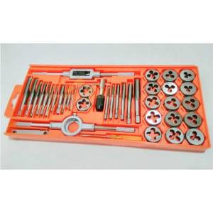 40 Parça Özel Alaşım Çelikten Üretim Metrik Kılavuz Pafta Takımı Erkek Ve Dişi Kollu Vida Açma Seti