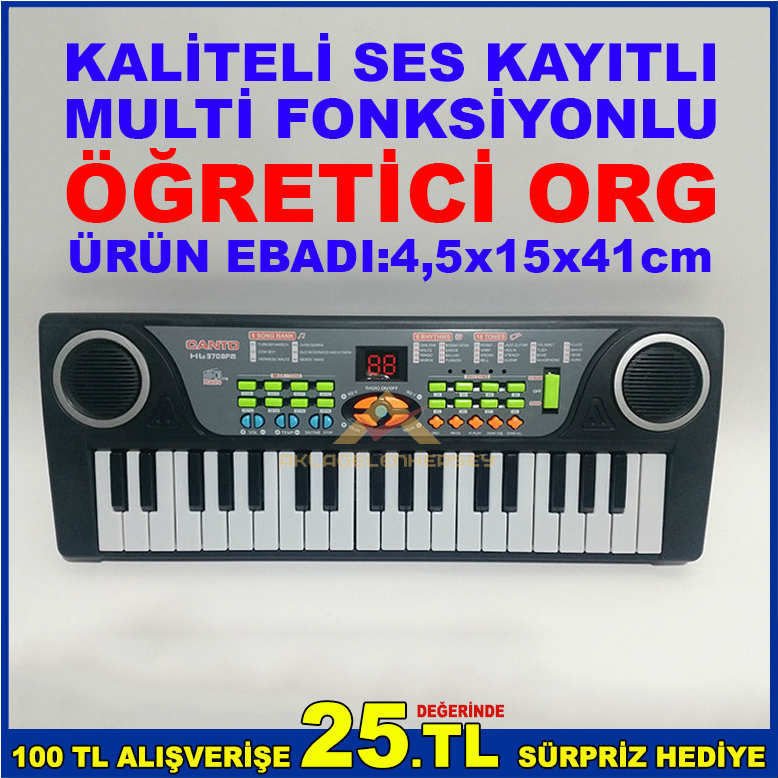KALİTELİ SES KAYITLI MULTİ FONKSİYONLU KUTULU AMBALAJINDA TUTMA KOLLU ORG