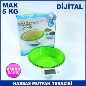 5 kg Kapasiteli Hassas Dijital Mutfak Terazisi Kaliteli ve Dayanıklı Mutfak Terazisi