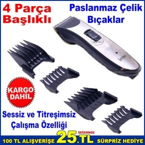 Paslanmaz Çelik Bıçaklı Saç,Sakal Profesyonel Tıraş Makinesi