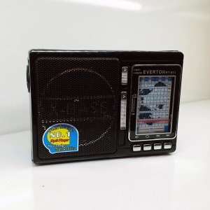 Şarjlı Pilli Fenerli Müzik Kutusu Mp3 Usb Fm Radyo Everton RT-813