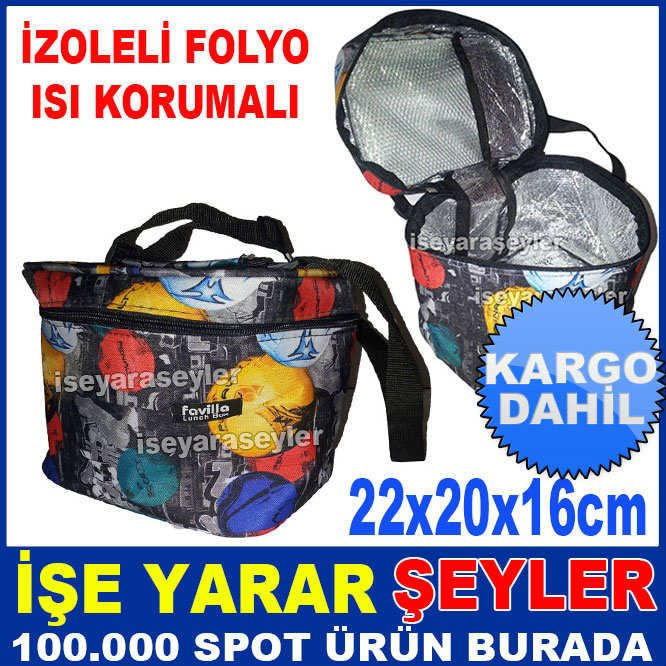 İZOLELİ ISI KORUMALI ÇOK AMAÇLI YEMEK ÇANTASI KD