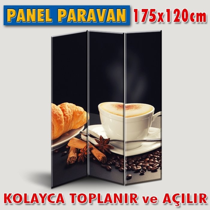 GÖRSELLİ KATLANIR PANEL BÖLME SİSTEMİ - KAPUÇİNO TADI
