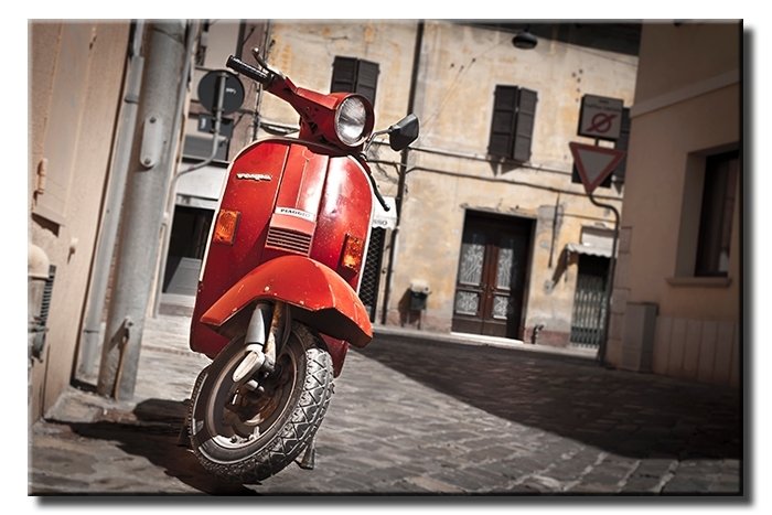 LML VESPA 1990 6 değişen ölçü ORİJİNAL KANVAS TABLO