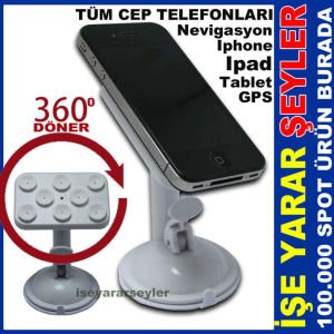 UNIVERSAL CEP TELEFON ARAÇ STANDI SİLİKON VANTUZ