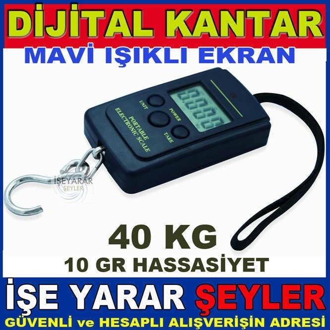40kg KAPASİTE DİJİTAL EL KANTARI 10gr HASSASİYET