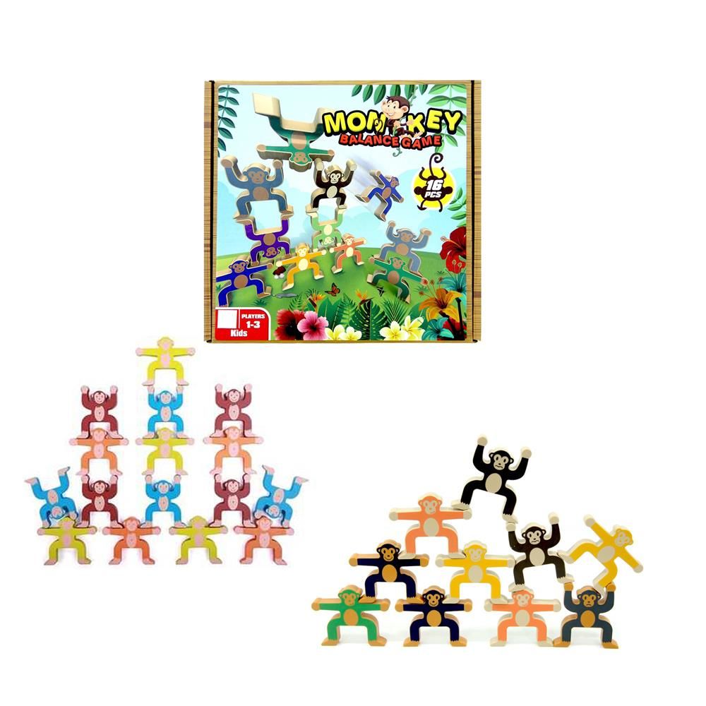 Eğlenceli Maymunlar Denge Beceri Kutu Oyunu