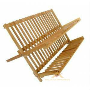 BÜYÜK BOY 42X35 CM KATLANABİLİR BAMBU BULAŞIKLIK