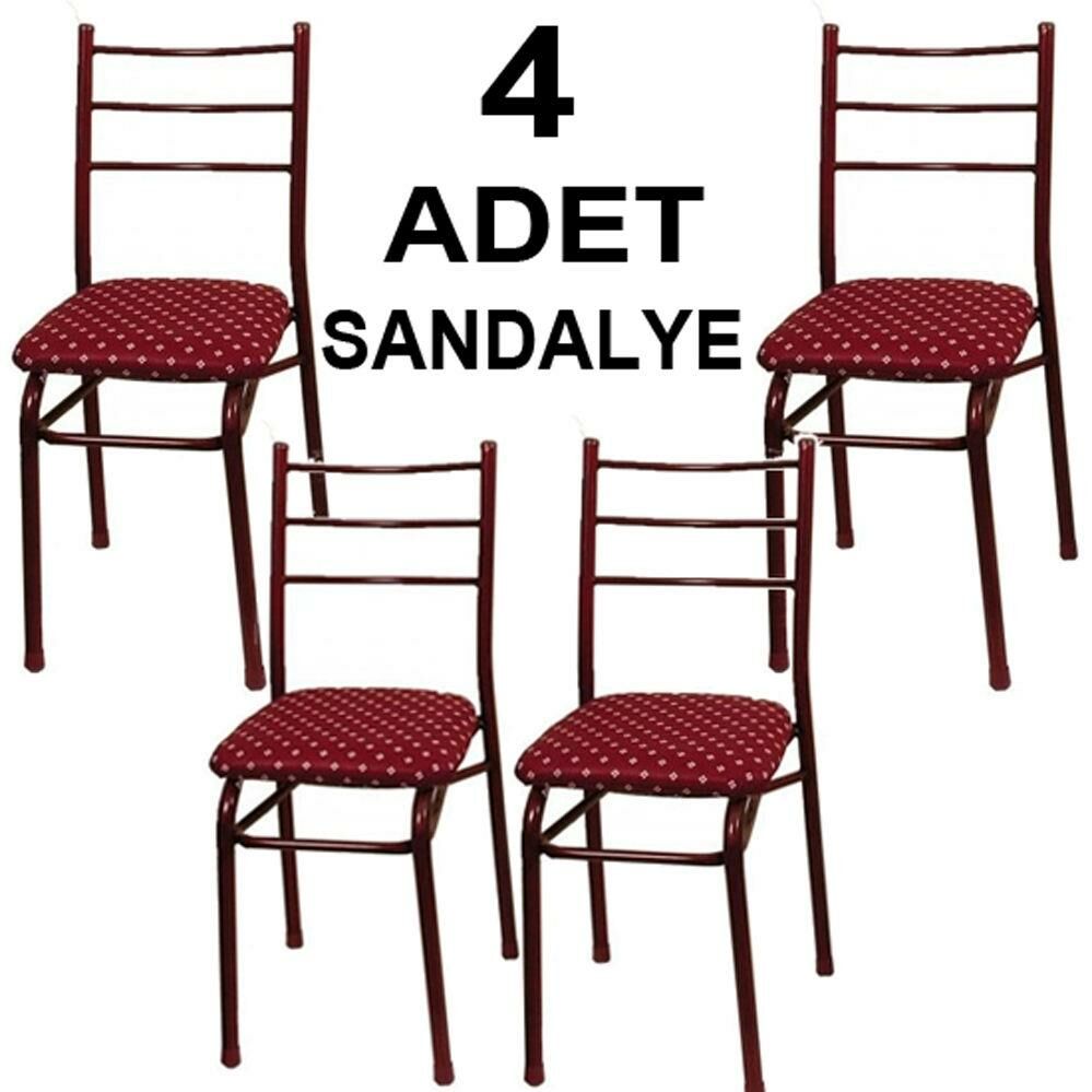 4 Adet Metal Sandalye Standart boy Yemek Masası iskemlesi Ucuz Kargo Ücretli İstanbul içi Özel Satış