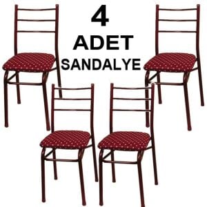 4 Adet Metal Sandalye Standart boy Yemek Masası iskemlesi Ucuz Kargo Ücretli İstanbul içi Özel Satış