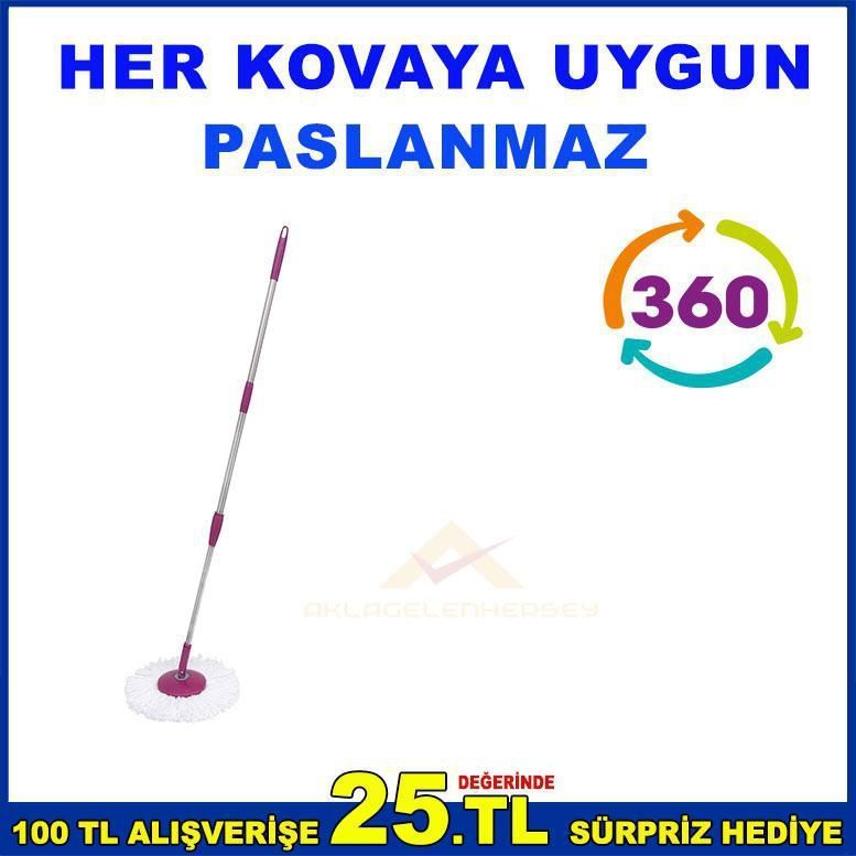 DÖNERLİ MOP KOVALARI İÇİN DÖNERLİ MOP SOPASI MİKROFİBER MOP VE PLASTİK APARAT