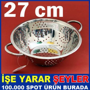 26CM PASLANMAZ ÇELİK YAPIŞMAZ MAKARNA SÜZGEÇİ