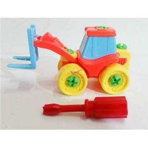 Çocuklara Eğitici Öğretici Söktak Puzzle 20 Parça Sökülüp Parçalanan Ve Toplanan Oyuncak İş Makinesi