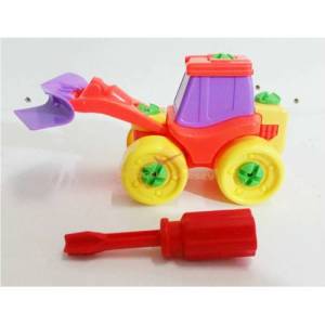 Çocuklara Eğitici Öğretici Söktak Puzzle 20 Parça Sökülüp Parçalanan Ve Toplanan Oyuncak İş Makinesi