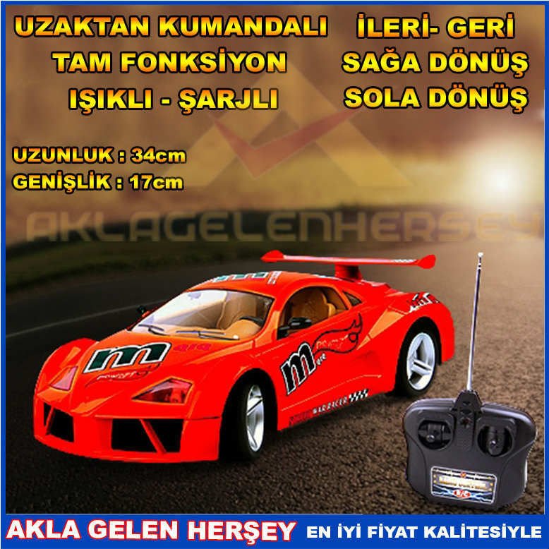 FULL FONKSİYON ŞARJLI UZAKTAN KUMANDALI ARABA