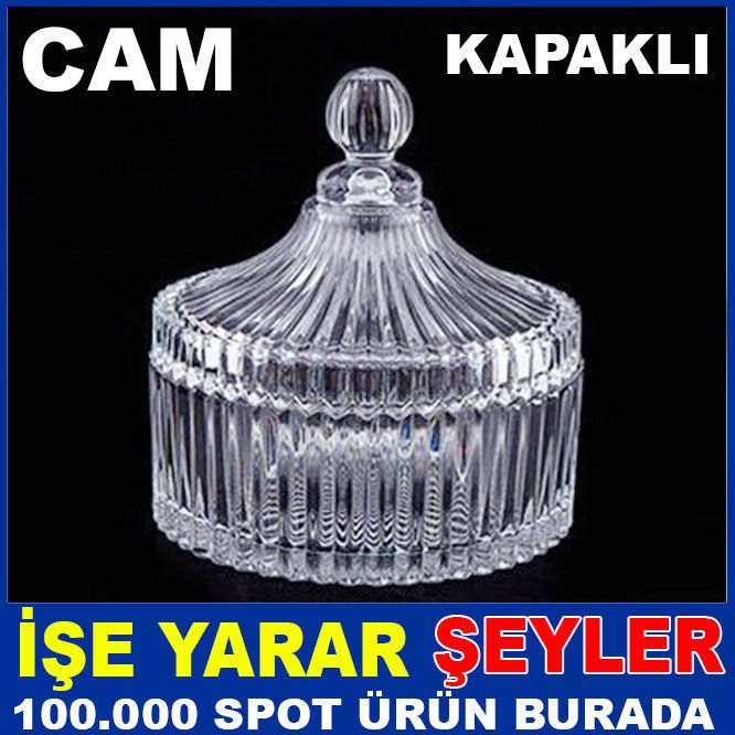 Kristal kalitesi çok amaçlı kalın camlı fanus,özel kapaklı cam şekerlik mücevher takı muhafaza kabı