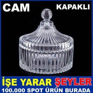 Kristal kalitesi çok amaçlı kalın camlı fanus,özel kapaklı cam şekerlik mücevher takı muhafaza kabı