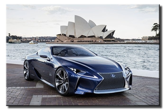 LEXUS LC 6 değişen ölçü ORİJİNAL KANVAS TABLO